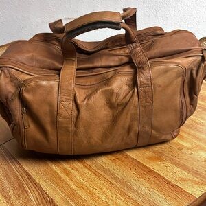 Cortez Colombian Genuine Leather Duffle Handcrafted Carryon Weekender Bag